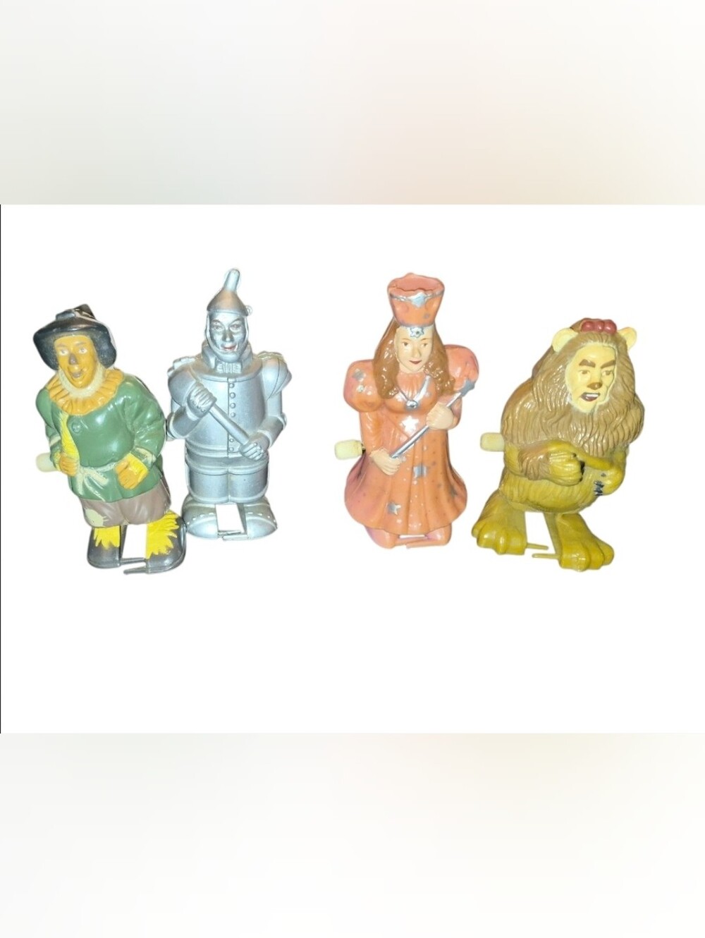 Vintage 1988 Set Of 4 MGM Turner Wind Up Walkers Action Figure Wizard Of Oz